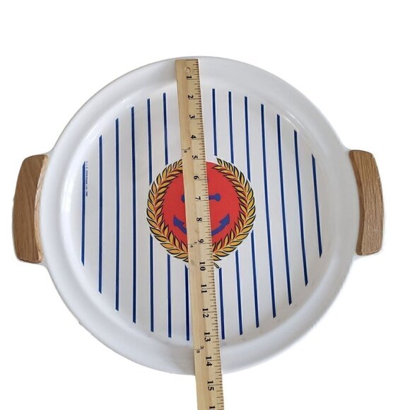 Vtg 1980s Oneida Large Melamine Outdoors Serving Tray Nautical Boat Anchor - Picture 8 of 11